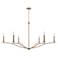 Capital Grady 57" Wide Matte Brass 6-Light Chandelier