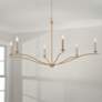 1_Capital Grady 57" Wide Matte Brass 6-Light Chandelier