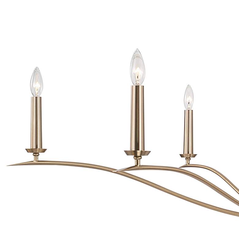 Image 3 Capital Grady 57" Wide Matte Brass 6-Light Chandelier more views