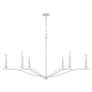 2_Capital Grady 57" Wide Textured White 6-Light Chandelier