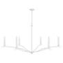 4_Capital Grady 57" Wide Textured White 6-Light Chandelier more views