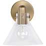 Capital Greer 9" High Aged Brass Wall Sconce