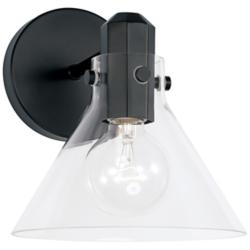 Capital Greer 9&quot; High Matte Black Wall Sconce