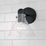 1_Capital Greer 9" High Matte Black Wall Sconce