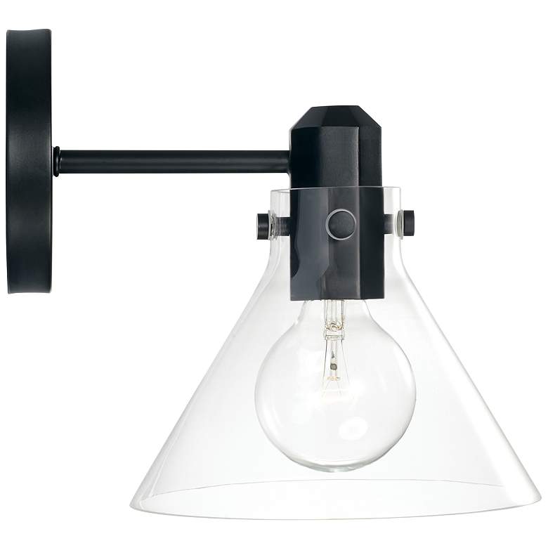 Image 4 Capital Greer 9" High Matte Black Wall Sconce more views