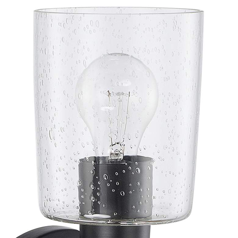 Image 2 Capital Greyson 15 1/2" High Matte Black Metal Wall Sconce more views