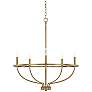 2_Capital Greyson 29" Wide Aged Brass 5-Light Chandelier