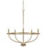 Capital Greyson 29" Wide Aged Brass 5-Light Chandelier
