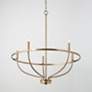 1_Capital Greyson 29" Wide Aged Brass 5-Light Chandelier