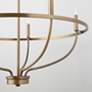 3_Capital Greyson 29" Wide Aged Brass 5-Light Chandelier more views
