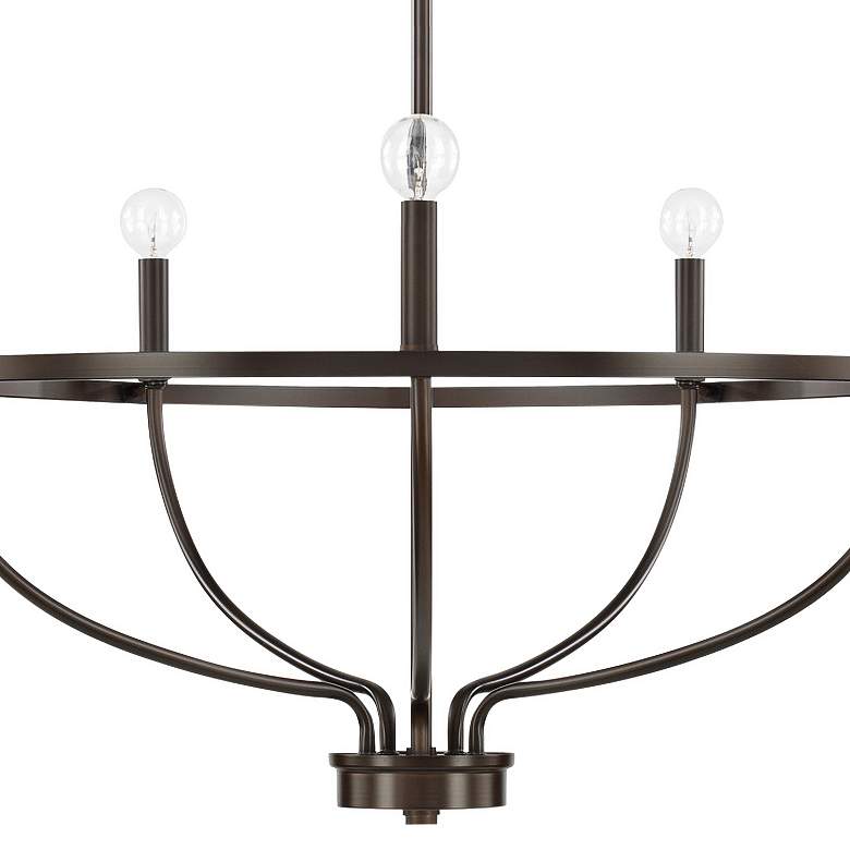 Image 2 Capital Greyson 29" Wide Bronze 5-Light Chandelier more views