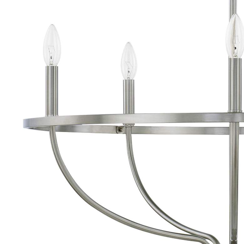 Image 3 Capital Greyson 29" Wide Brushed Nickel 5-Light Chandelier more views