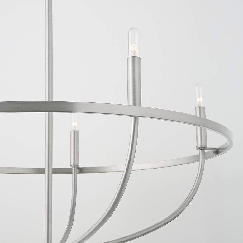 Image 5 Capital Greyson 29" Wide Brushed Nickel 5-Light Chandelier more views