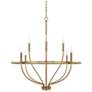 3_Capital Greyson 34" Wide Aged Brass 8-Light Chandelier