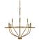 Capital Greyson 34" Wide Aged Brass 8-Light Chandelier