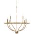 Capital Greyson 34" Wide Aged Brass 8-Light Chandelier
