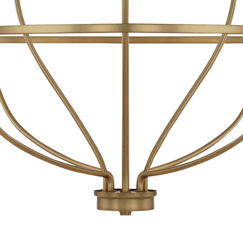 Image 4 Capital Greyson 34" Wide Aged Brass 8-Light Chandelier more views