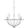 Capital Greyson 34" Wide Brushed Nickel 8-Light Chandelier