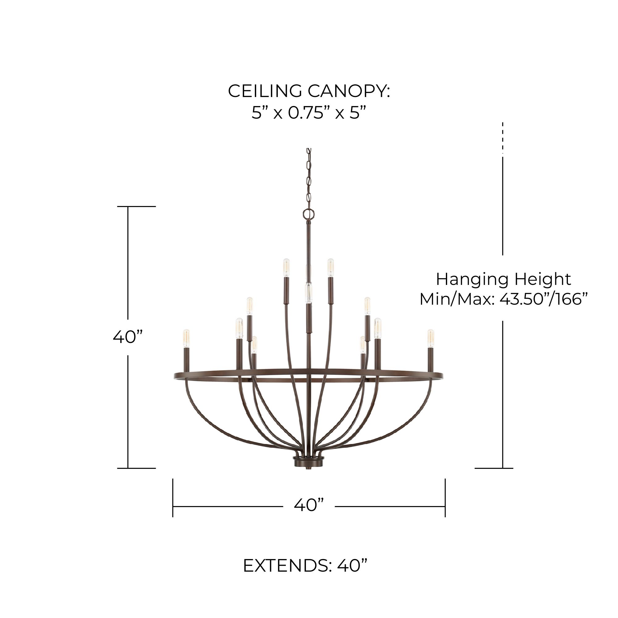Image 2 Capital Greyson 40" Wide Bronze 12-Light Chandelier more views