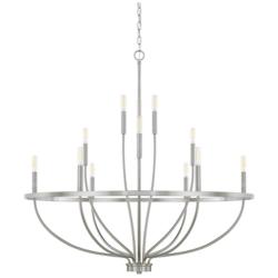 Capital Greyson 40" Wide Brushed Nickel 12-Light Chandelier