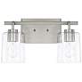 Capital Greyson 9 1/4"H Brushed Nickel 2-Light Wall Sconce