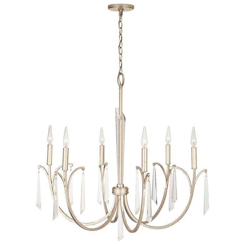 Image 4 Capital Gwyneth 33 1/2" Wide Winter Gold 6-Light Chandelier more views