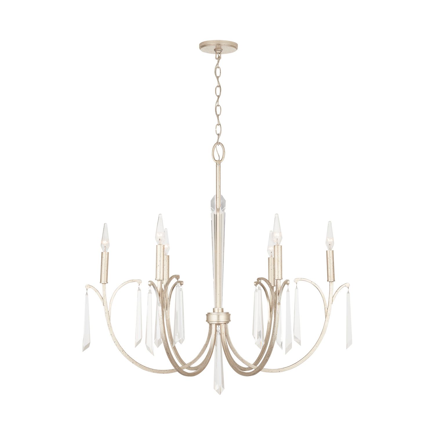 Image 5 Capital Gwyneth 33 1/2" Wide Winter Gold 6-Light Chandelier more views