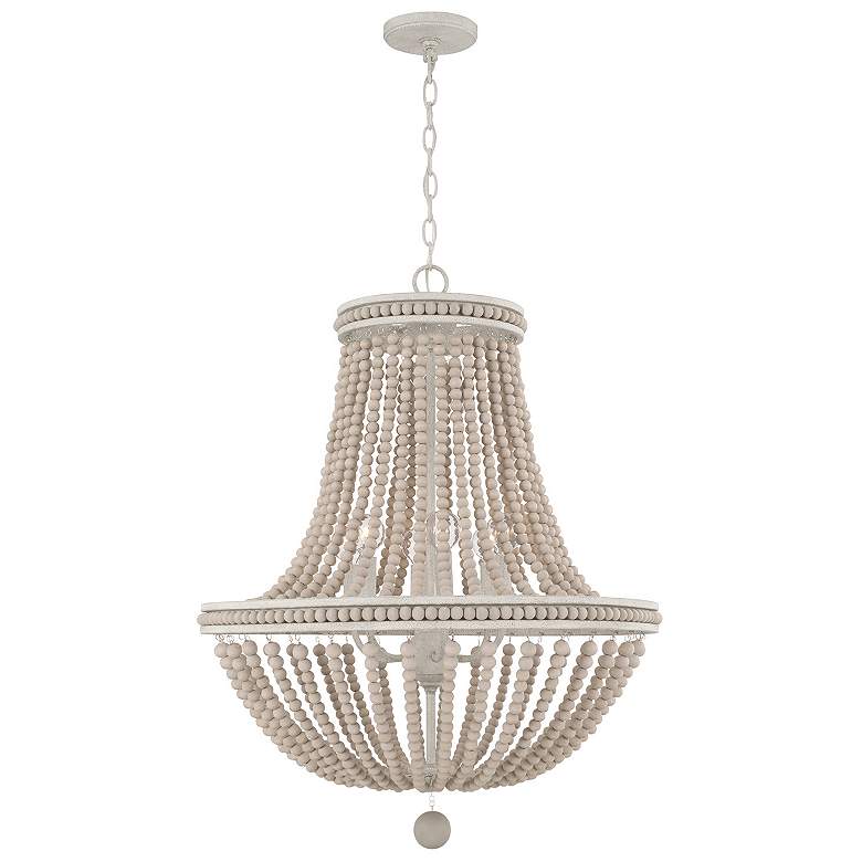 Image 2 Capital Handley 24" Wide Sand Dollar 6-Light Chandelier