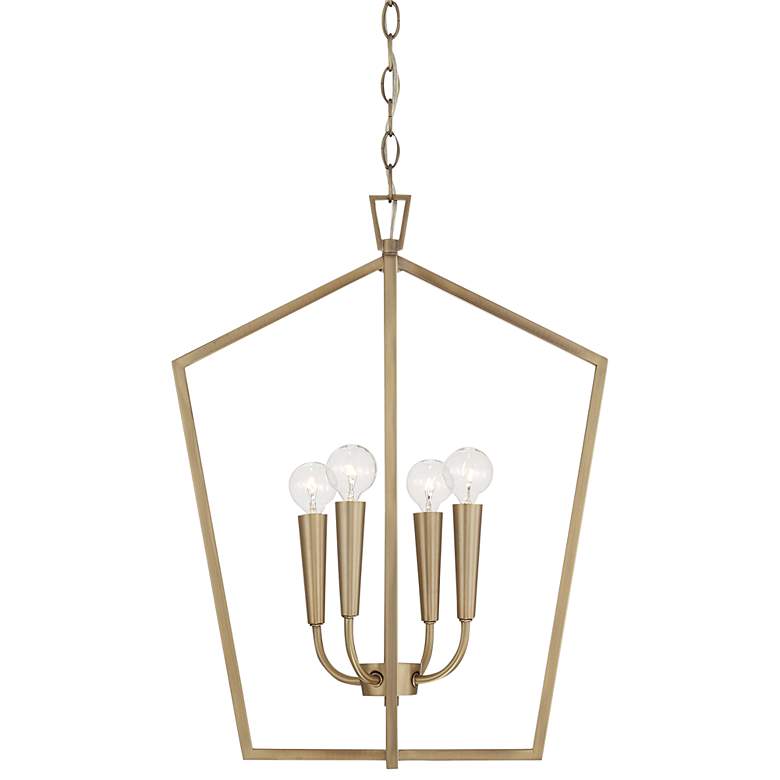 Image 2 Capital Holden 16 3/4" Wide Aged Brass 4-Light Foyer Pendant