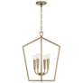 2_Capital Holden 16 3/4" Wide Aged Brass 4-Light Foyer Pendant