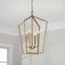 1_Capital Holden 16 3/4" Wide Aged Brass 4-Light Foyer Pendant