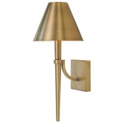 Capital Holden 18 3/4" High Aged Brass Metal Wall Sconce