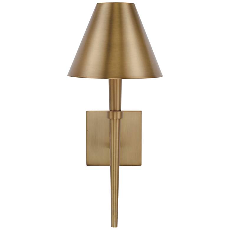 Image 4 Capital Holden 18 3/4 inch High Aged Brass Metal Wall Sconce more views