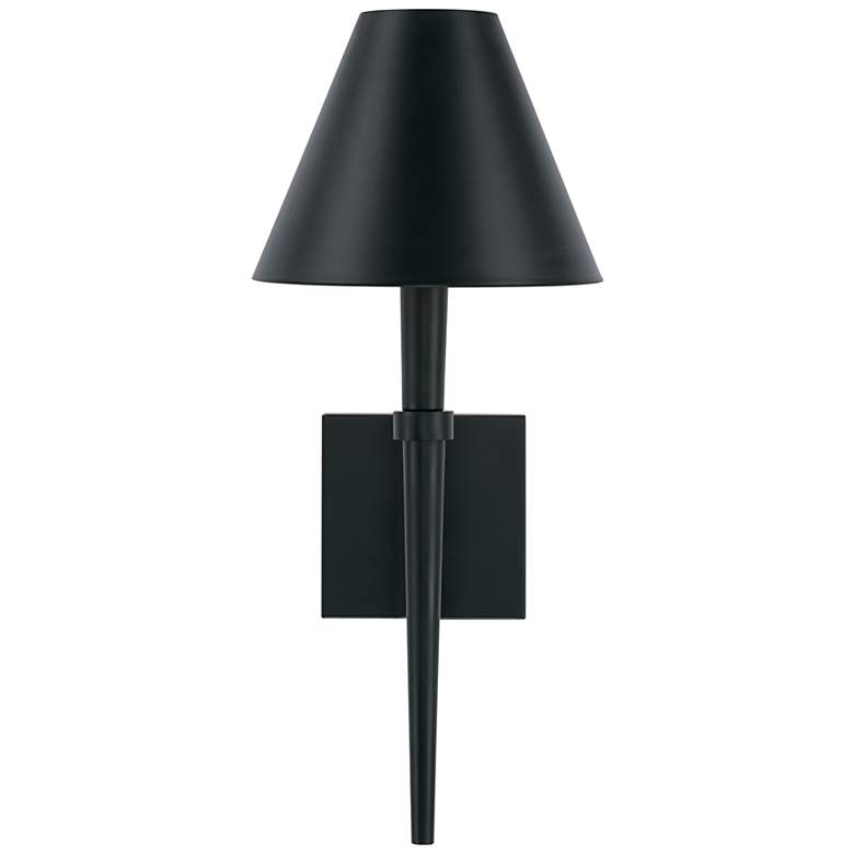 Image 4 Capital Holden 18 3/4" High Matte Black Metal Wall Sconce more views