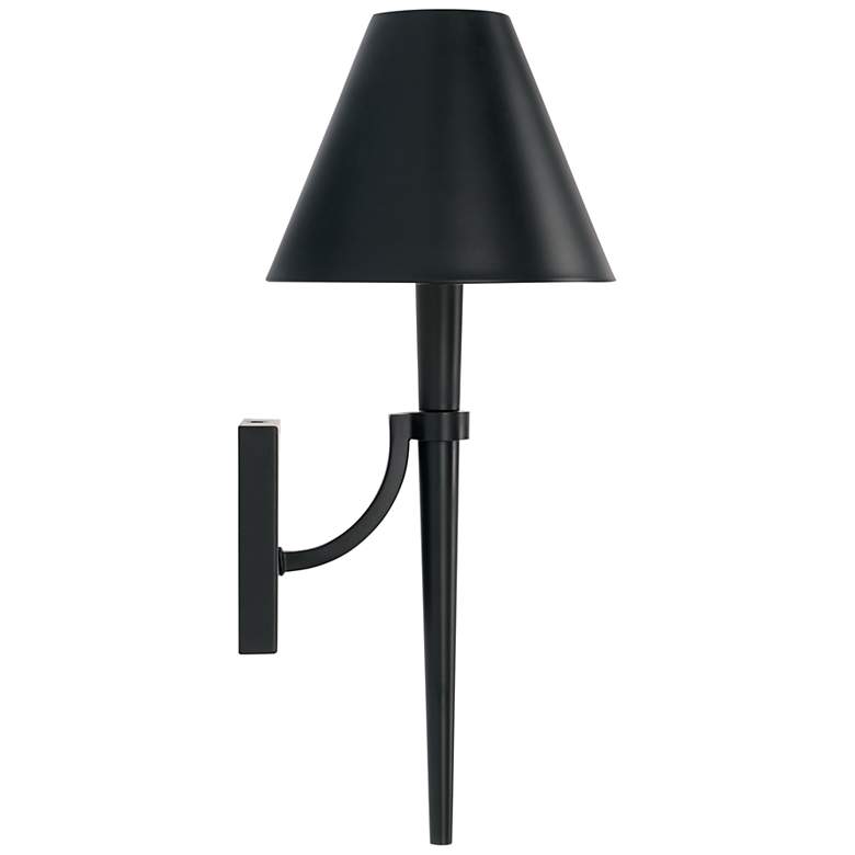 Image 5 Capital Holden 18 3/4 inch High Matte Black Metal Wall Sconce more views