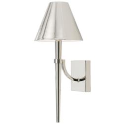 Capital Holden 18 3/4"H Polished Nickel Metal Wall Sconce