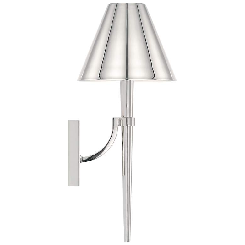 Image 4 Capital Holden 18 3/4 inchH Polished Nickel Metal Wall Sconce more views