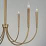 3_Capital Holden 33" Wide Aged Brass 6-Light Candelabra Arm Chandelier more views