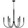 Capital Holden 33" Wide Matte Black 6-Light Chandelier