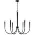 Capital Holden 33" Wide Matte Black 6-Light Chandelier