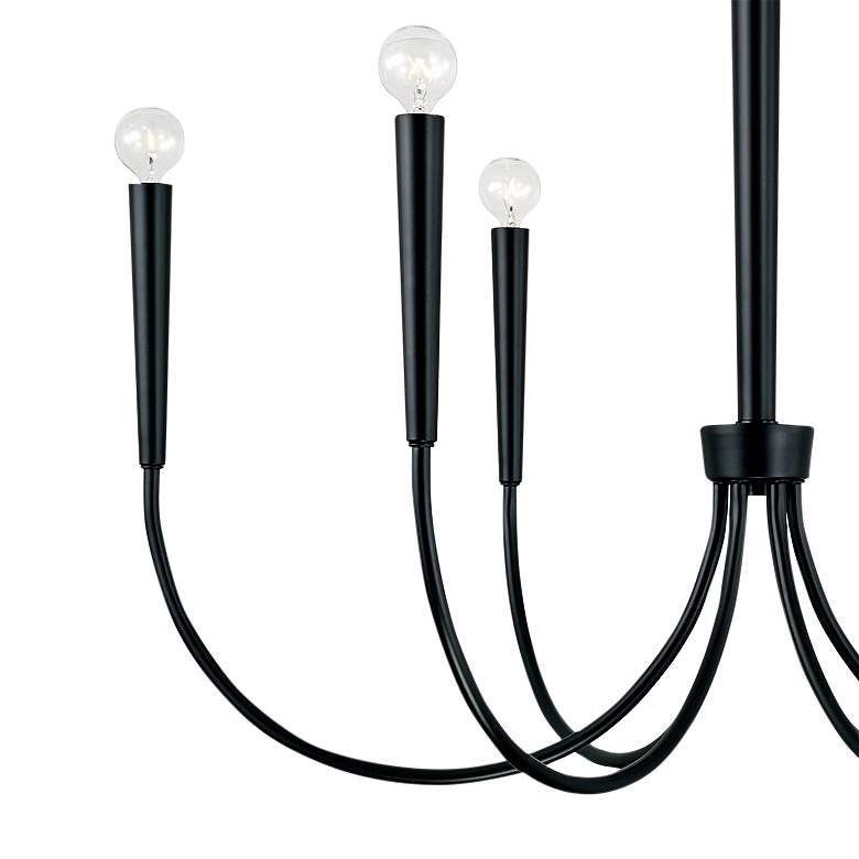 Image 3 Capital Holden 33" Wide Matte Black 6-Light Chandelier more views