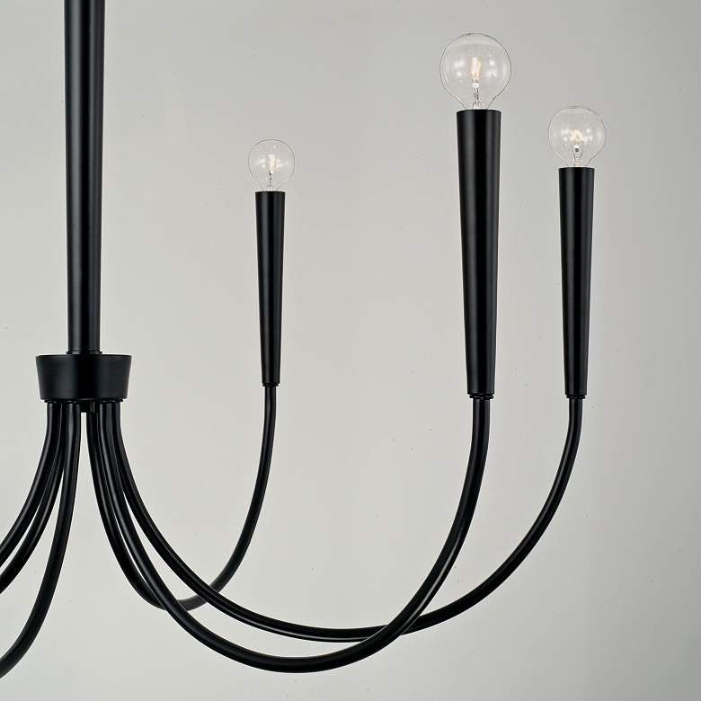 Image 4 Capital Holden 33" Wide Matte Black 6-Light Chandelier more views