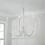 1_Capital Holden 33" Wide Polished Nickel 6-Light Chandelier