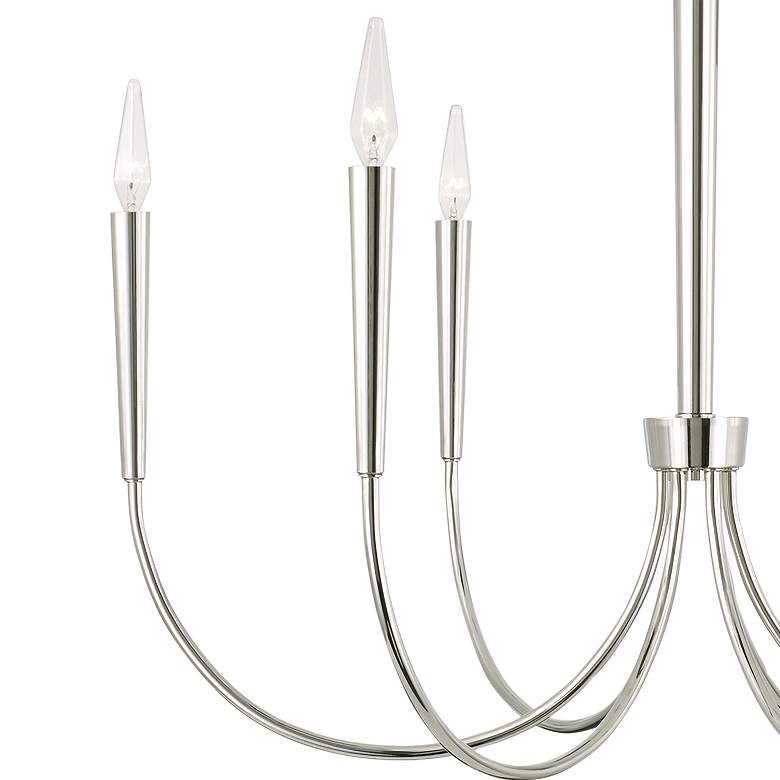 Image 3 Capital Holden 33" Wide Polished Nickel 6-Light Chandelier more views