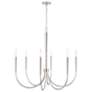 4_Capital Holden 33" Wide Polished Nickel 6-Light Chandelier more views