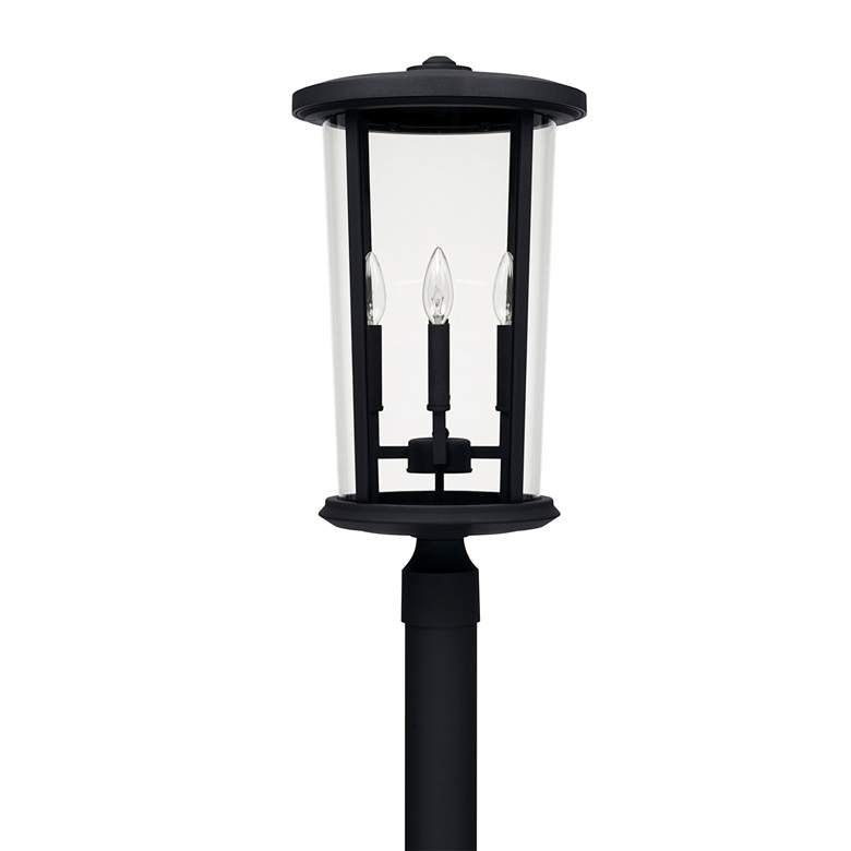 Image 1 Capital Howell 23 inchH Black Metal 4-Light Outdoor Post Light