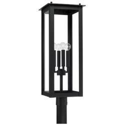 Capital Hunt 29" High Black 4-Light Outdoor Post Lantern
