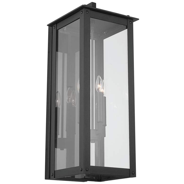 Image 2 Capital Hunt 29 inchH Black 4-Light Outdoor Lantern Wall Light more views