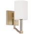 Capital Ingrid 10 1/2" High Matte Brass Wall Sconce