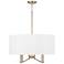 Capital Ingrid 24" Wide Matte Brass 4-Light Drum Pendant
